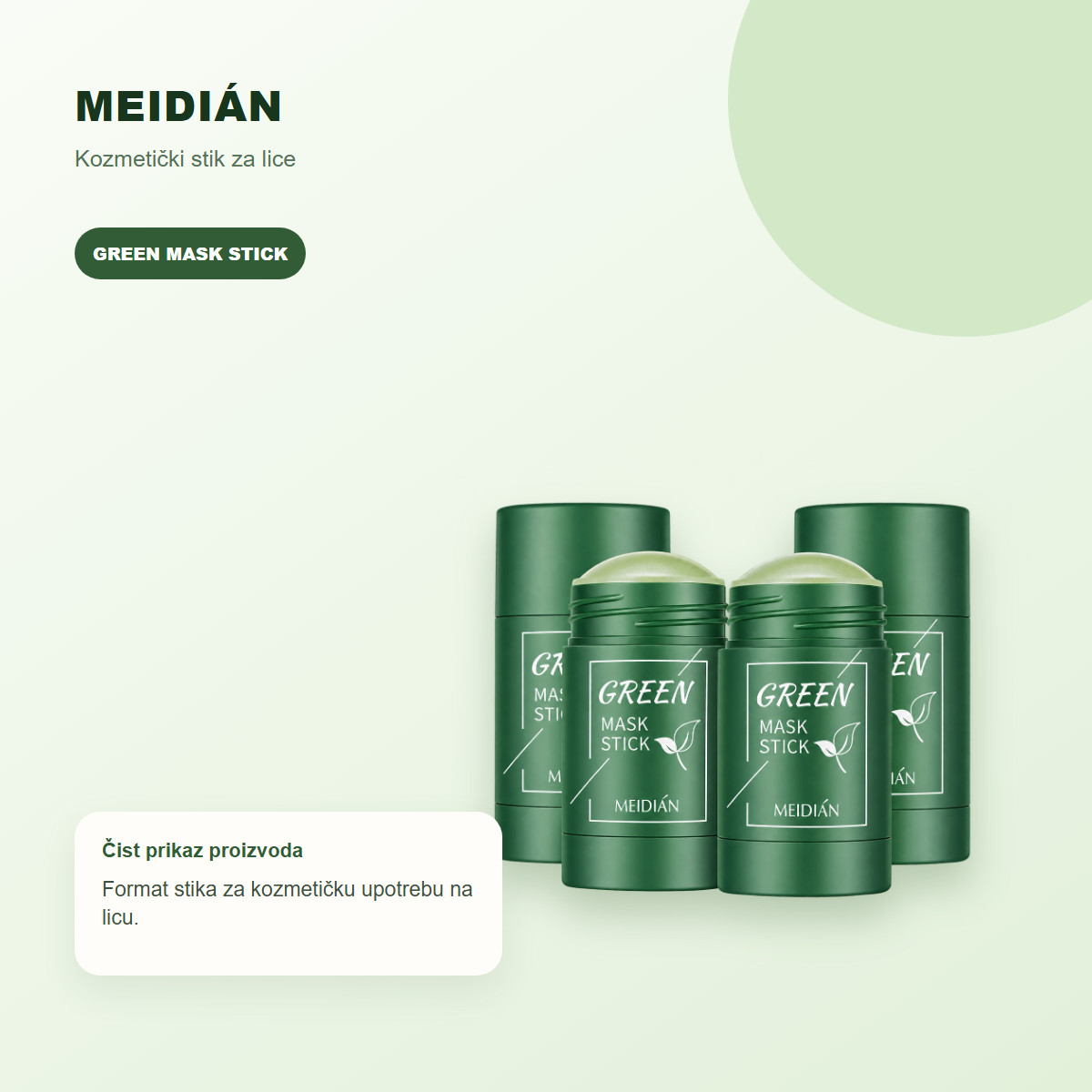 Green Mask Stick – maska za lice u stiku