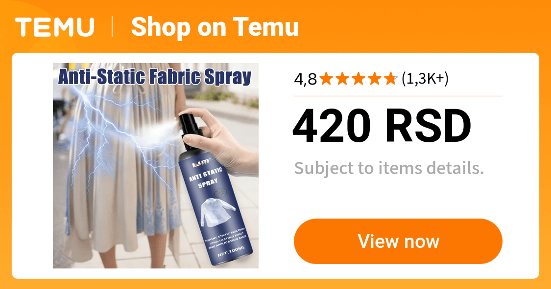 Antistatički sprej za tkanine, 100 ml