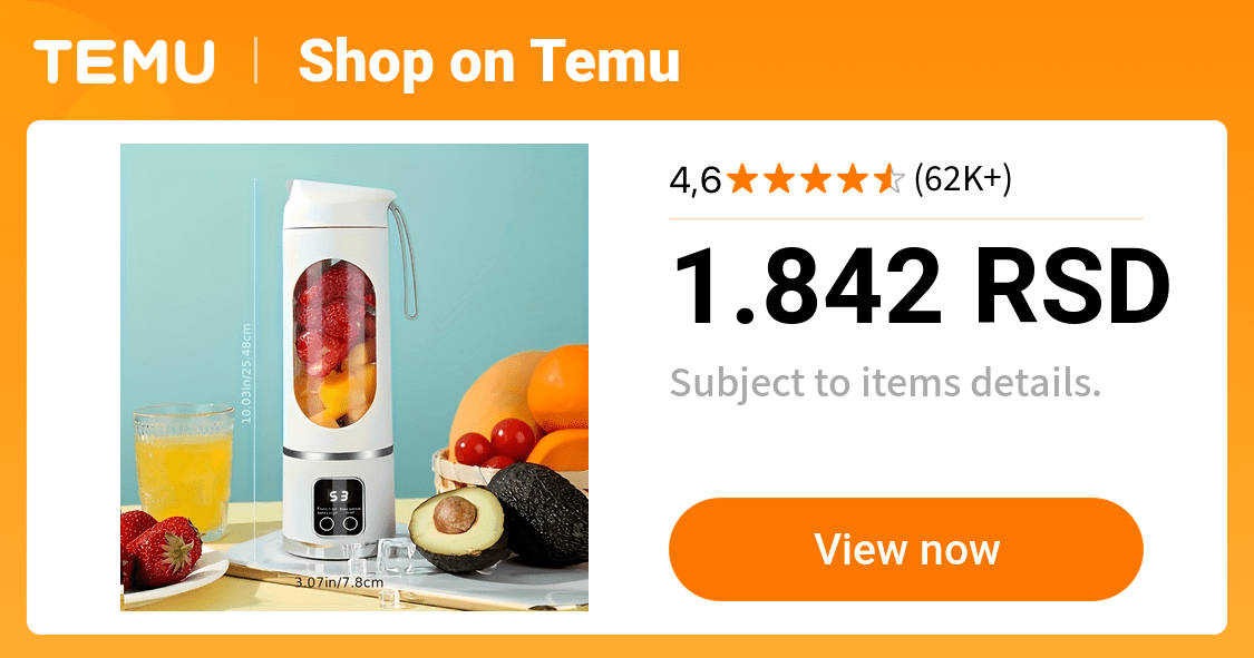 Prenosivi blender sa digitalnim ekranom